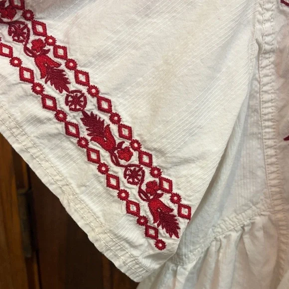 We The Free Spring Refresh Vacation Shirt, Embroidered, Small, Boho Cottage - Picture 4 of 15